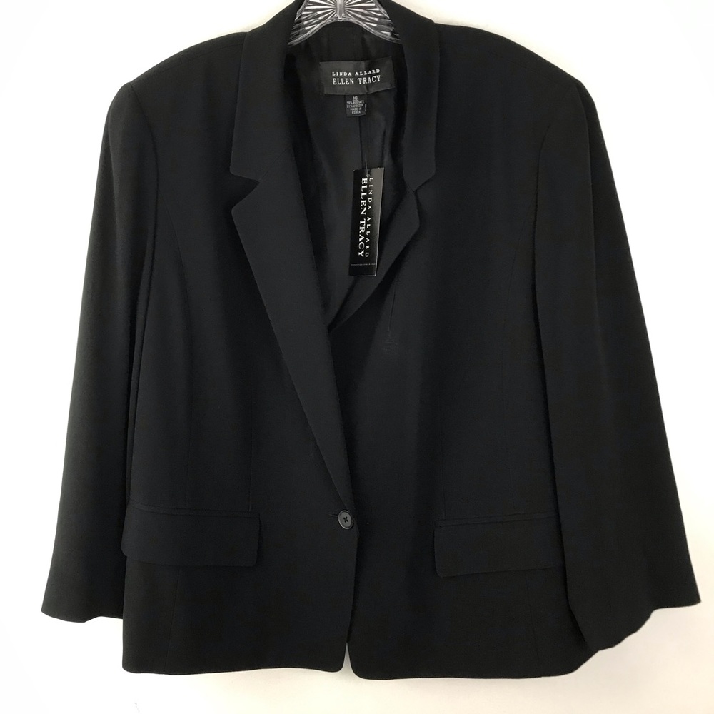 ELLEN TRACY LINDA ALLARD boxy oversized blazer 16